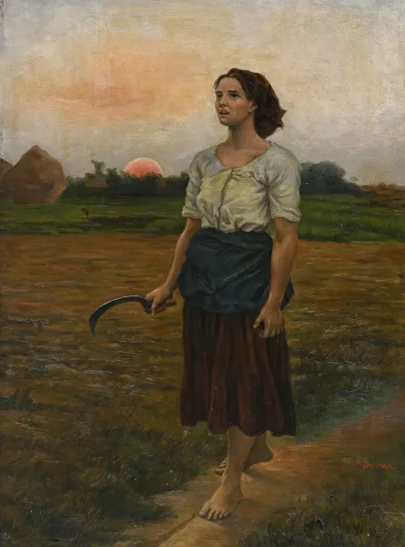 Carolus-Duran — Attribué à Emile Auguste Carolus-Duran — Paysanne à la serpette,