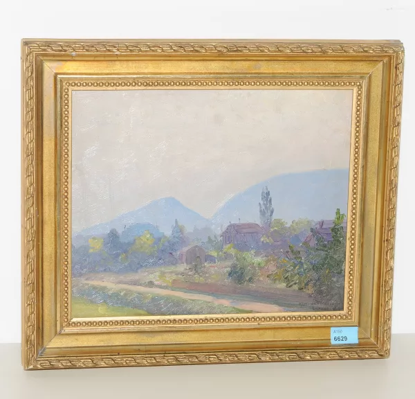 Hammond Mason — Blick auf den Salève von Lancy aus