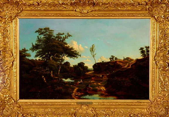 Jules Coignet — Sommerliche Landschaft, 1841
