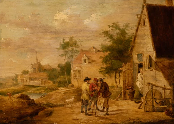 David Teniers le Jeune — Dans le goût de Teniers David — Dorfszene