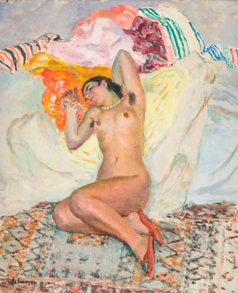 Henri Lebasque — Henri Baptiste Lebasque (1865-1937), Nu allongé, c.