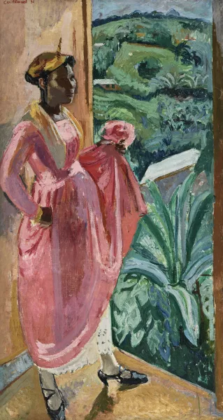 Christian Caillard — Martiniquaise à la robe rose