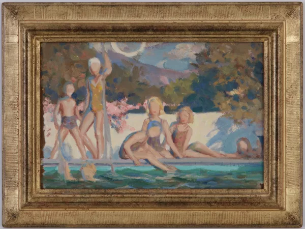 Henri Lebasque — Attribué à Henri Baptiste Lebasque — Enfants se baignant