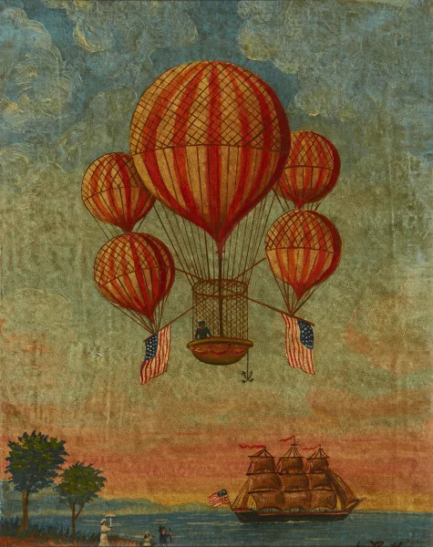 Hector Trotin — Ballon Ascencion dans le Castel Garden