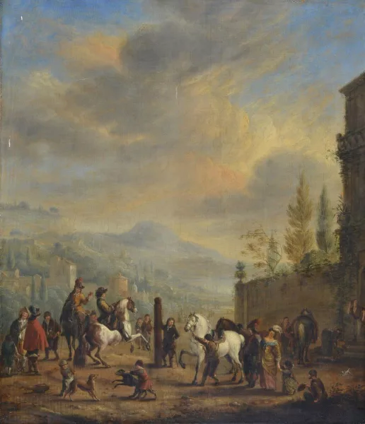 Philips Wouwerman — D’après Philips Wouwerman — La leçon d'équitation