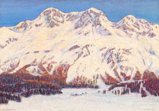 Walter Kornhas — Winterliche Landschaft bei St Moritz, 1917