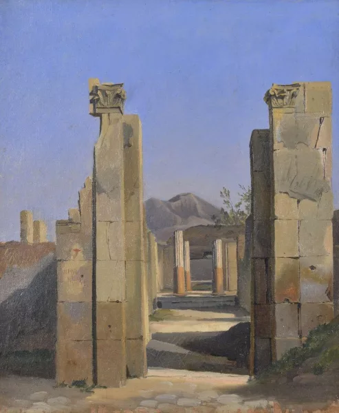 Victor Bertin — Attribué à Victor Bertin — Paysage de ruines antiques