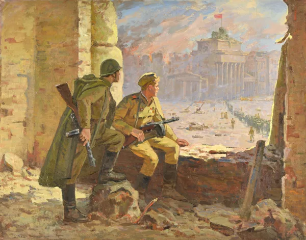Iosif Isaakovich Giller — , La prise de Berlin, "2 mai 1945", l'armée Rouge devant la porte de Brandebourg,