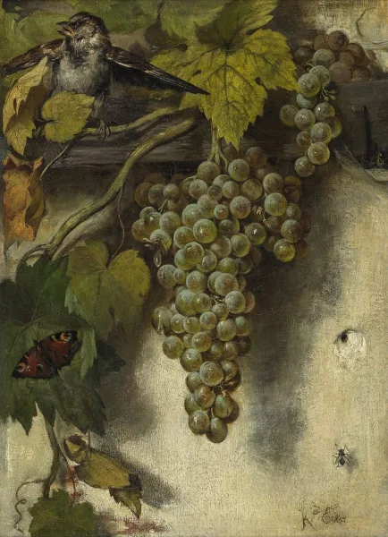 Karl Eckerler — Grappe de raisin et insectes