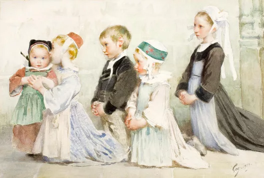Henri Jules Jean Geoffroy — Petits bretons, 1909