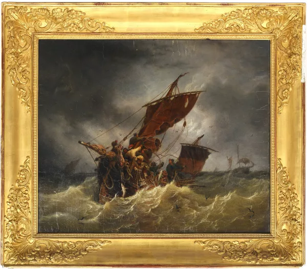 Ambroise Louis Garneray — Pêcheurs dans la tempête,