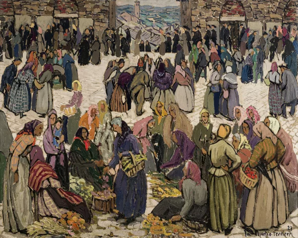 Jac Martin-Ferrières — Scène de marché