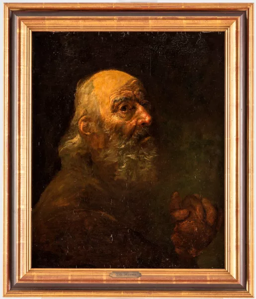 Georg Gillis Haanen — Attribué à George Gillis Van Haanen — Vieil Homme
