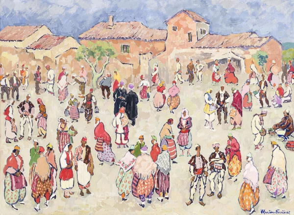 Jac Martin-Ferrières — Marché à Prizren,