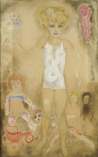 Ian Sluyters — Jeune fille et jouets