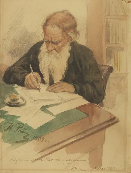 Il'ia Efimovich Repin — Vieil homme écrivant