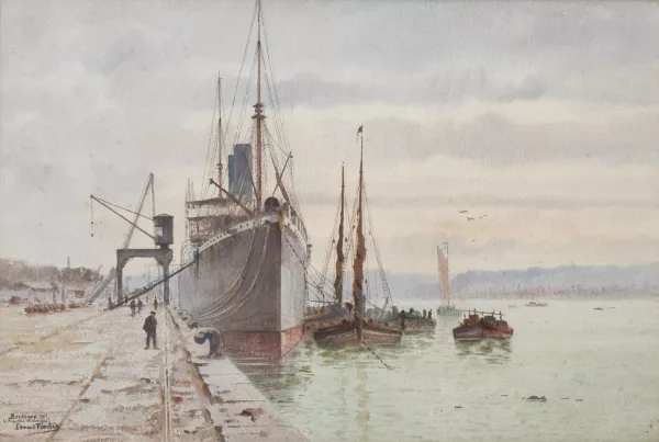 Edmond FONTAN — Edmond FONTAN (1854-1929), Paquebot Atlantique