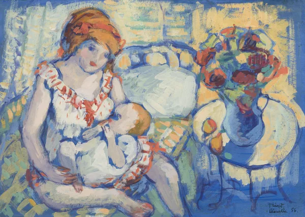 Fikret Saygi Moualla — Mère et enfant