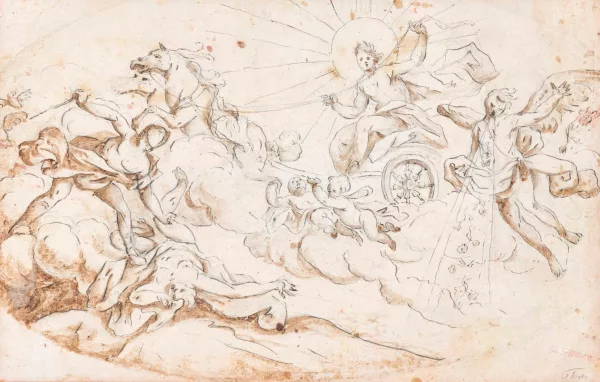 Pietro Testa — École de Pietro Testa — Le char du soleil