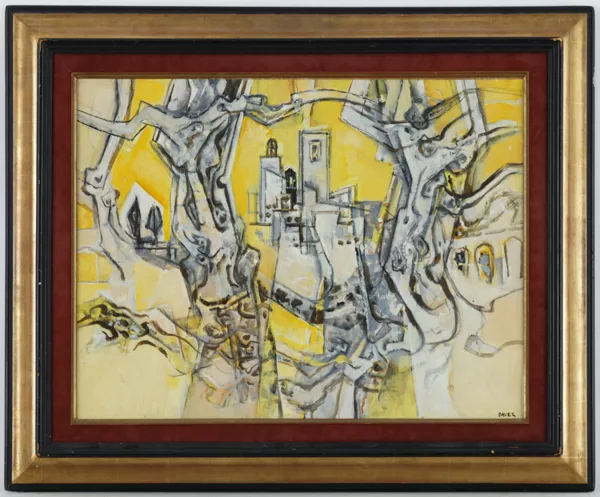 Georges Dayez — Georges Dayez (1907-1991), \\Composition\\, huile