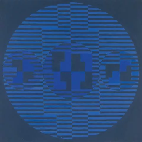 Adolf Fleischmann — Circle in blue