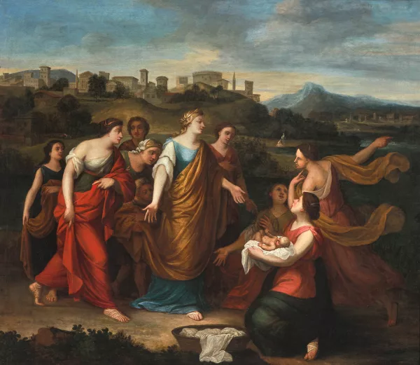 Sébastien Bourdon — Umkreis Die Auffindung des Moses