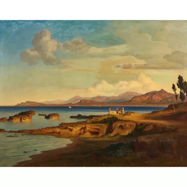 Bernhard Fries — Küstenlandschaft bei Palermo.
