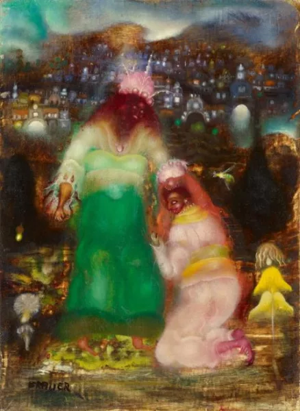 Arik Brauer — Salomon und die Königin von Saba