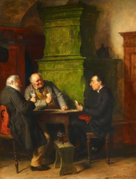 Eduard von Grützner — Ein gutes Blatt