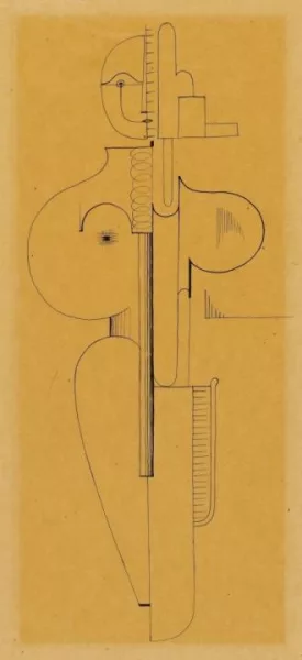 Oskar Schlemmer — Abstrakte Figur, frontal