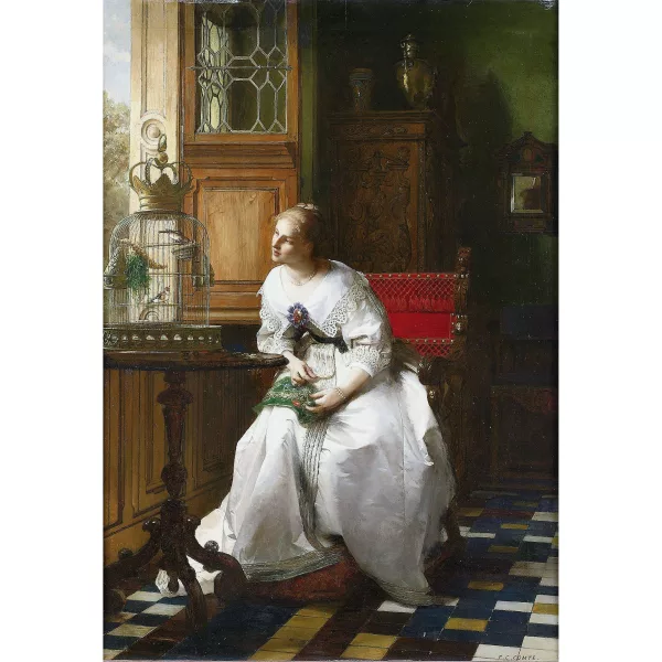 Pierre Charles Comte — Frau am Fenster.