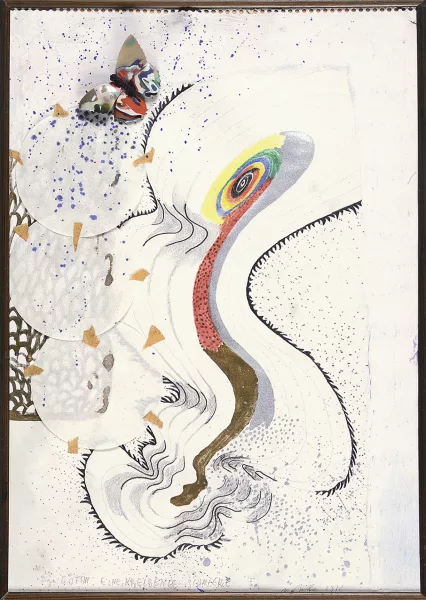 Michael Buthe — Die Göttin, Eine kreisende Schnecke, 1972