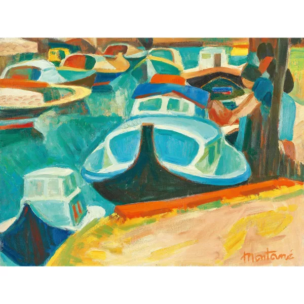 Roger Montané — "Le canal à Gujan-Mestras".