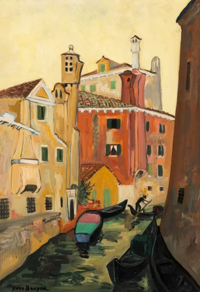 Yves Brayer — "Canal à Venise",