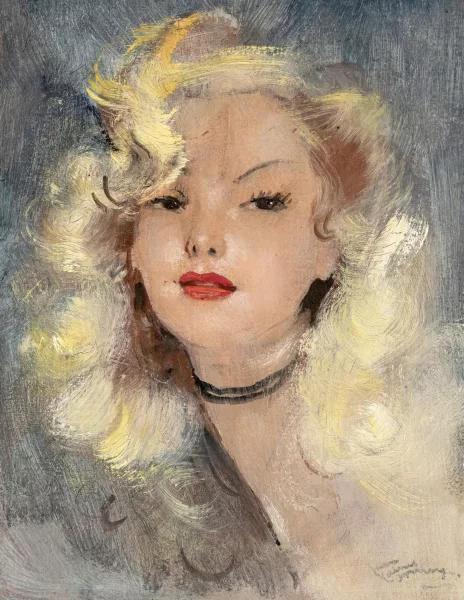 Jean-Gabriel Domergue — Portrait d'une femme blonde