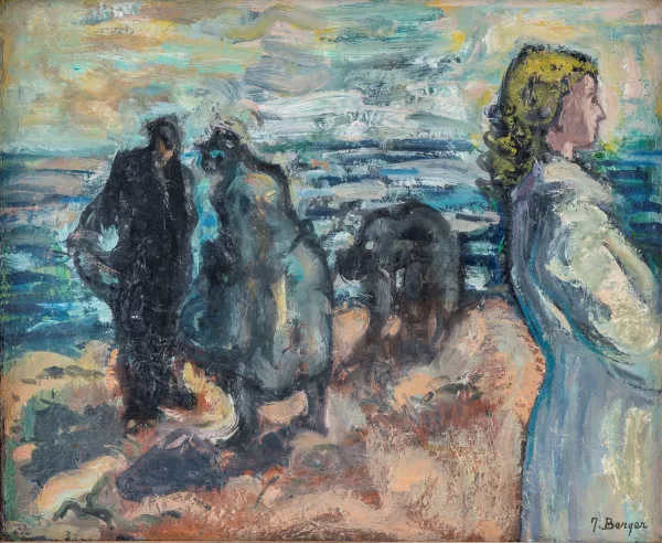 Jacques Berger — Femme et pêcheurs
