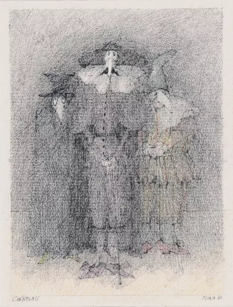 Paul Flora — Carnevale, 1980