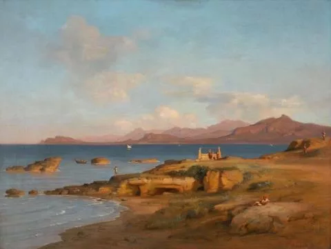Bernhard Fries — Italienische Küstenlandschaft