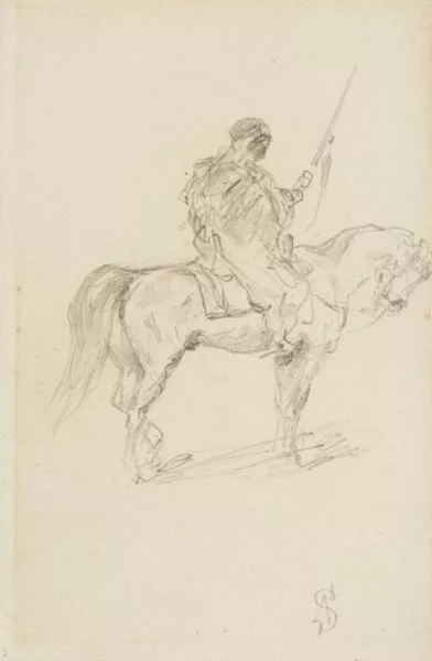 Adolf Schreyer — Drei Reiterstudien