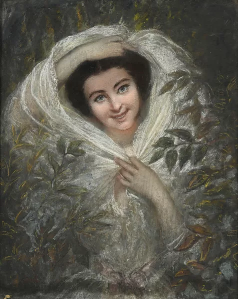Joseph Désiré Court — Jeune fille se cachant dans un bois