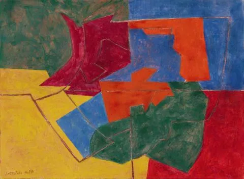 Serge Poliakoff — Composition aux traits