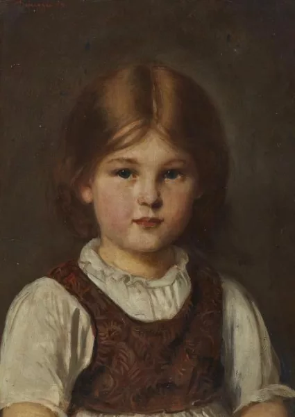 Franz Defregger — Bildnis eines Mädchens