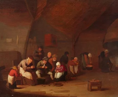 Bartholomeus Molenaer — Beim Muschelessen