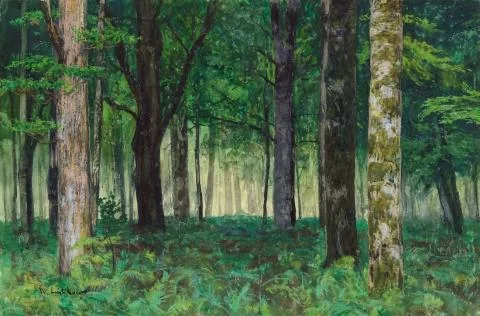 Walter Leistikow — Waldinneres bei Friedrichsruh