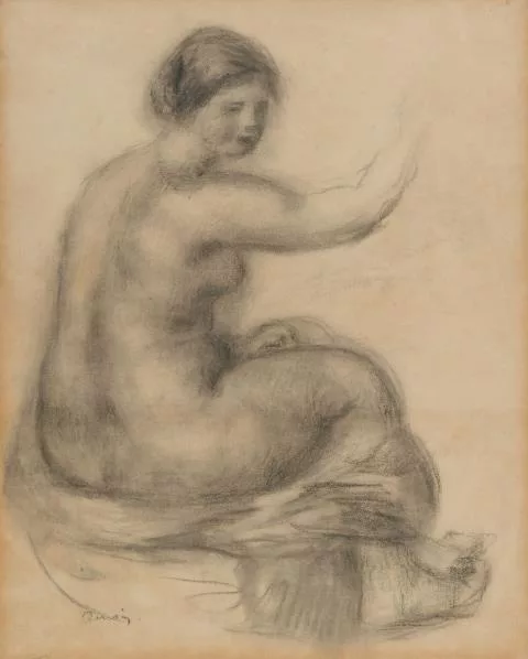 Pierre-Auguste Renoir — Gabrielle, nu assis de profil