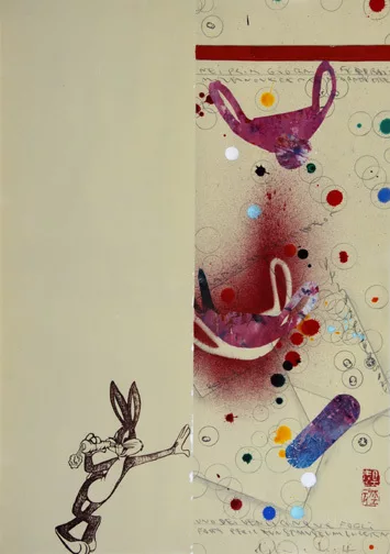 Alighiero Boetti — Ohne Titel (Bugs Bunny), 1992