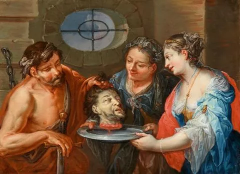 Johann Georg Platzer — Salome erhält das Haupt Johannes des Täufers