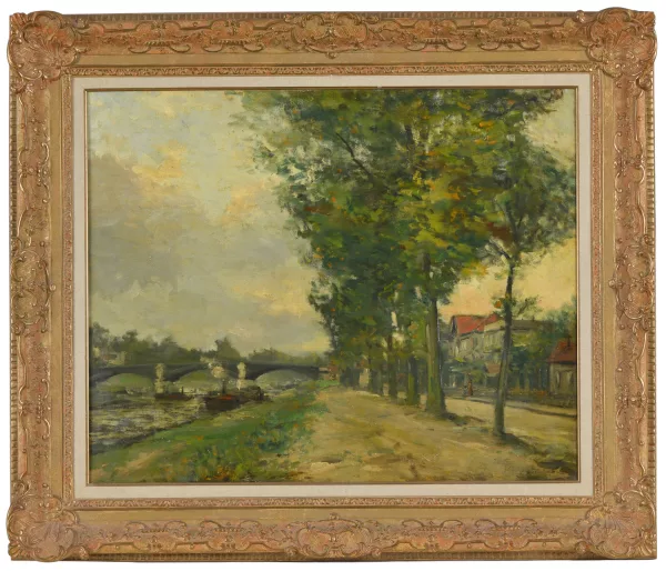 Pierre-Jacques Pelletier — Attribué à Pierre Jacques Pelletier — Bord de Seine