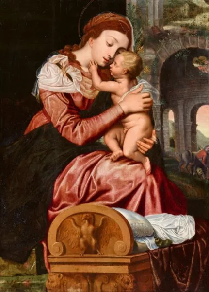 Adam van Noort — Madonna and Child