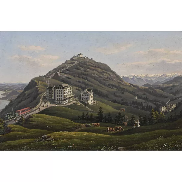Hubert Sattler — Attribué à HUBERT SATTLER — Blick auf Rigi-Staffel.